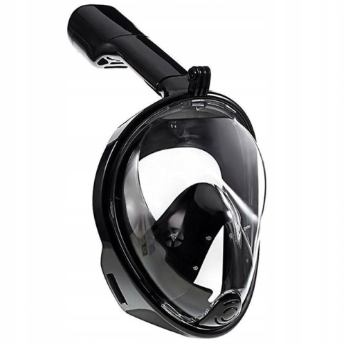 Pełnotwarzowa maska POINT Black L/XL – panoramiczne widzenie 180°, system DryTop i AntiFog